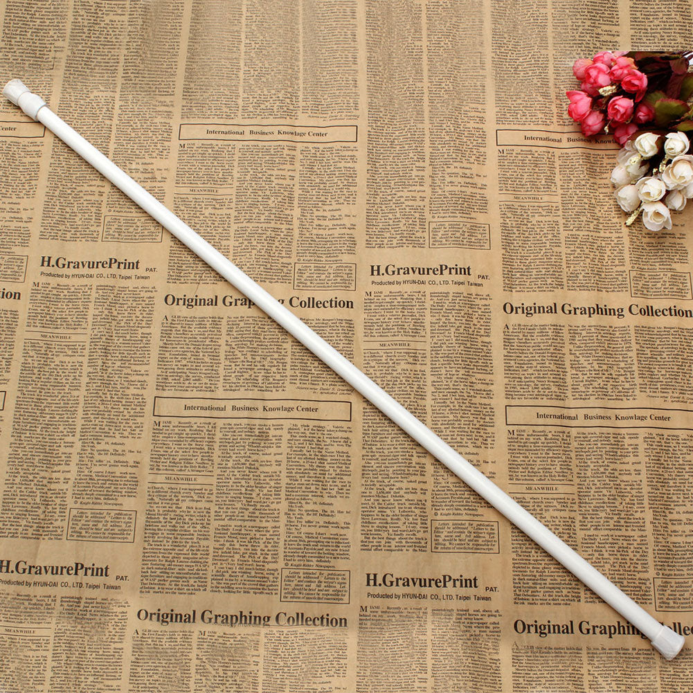 White Telescopic Curtain Rod