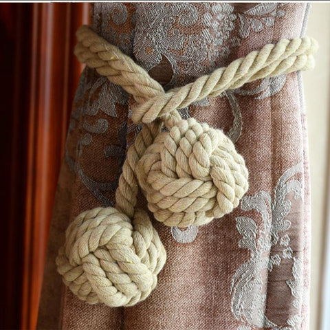 Colorful Tied Rope Curtain Buckle