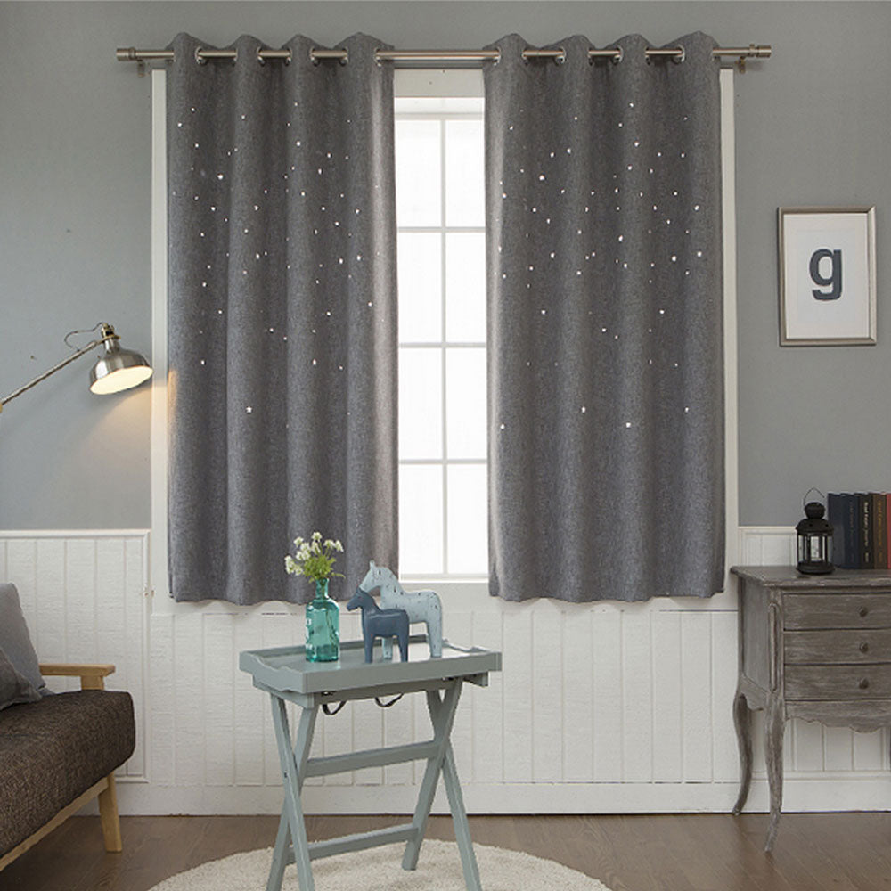 Hollow Star Pattern Curtain