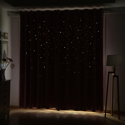 Hollow Star Pattern Curtain