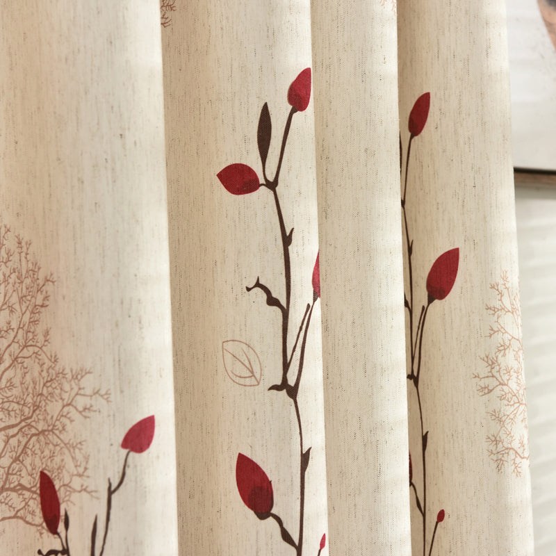 Modern Rustic Red Curtains
