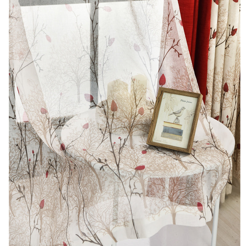Modern Rustic Red Curtains