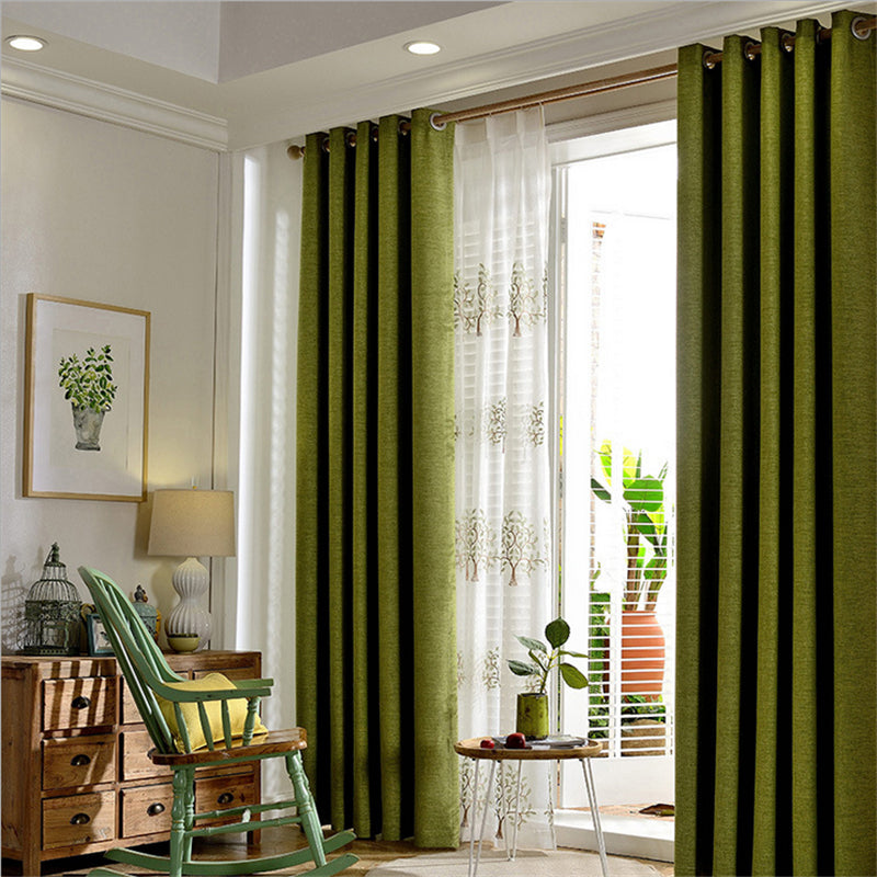 Modern Green Window Curtains