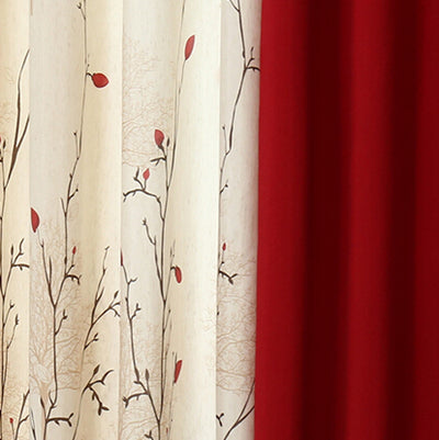 Modern Rustic Red Curtains