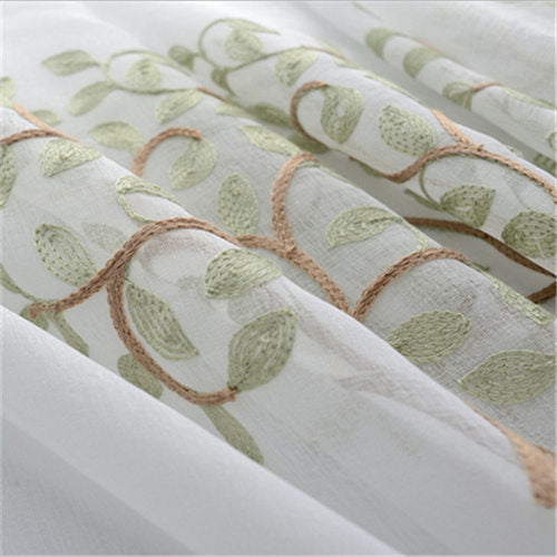 Modern Green Window Curtains