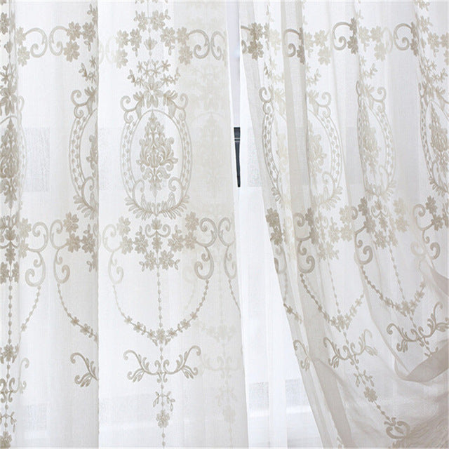 Tailor-made Embroidered Modern Curtains