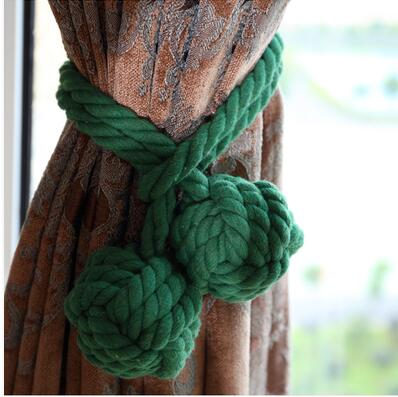 Colorful Tied Rope Curtain Buckle
