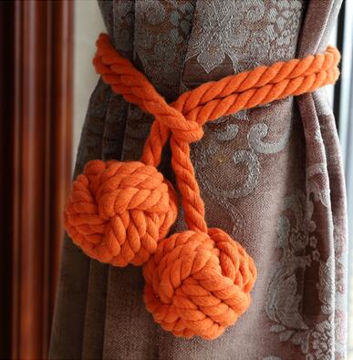 Colorful Tied Rope Curtain Buckle