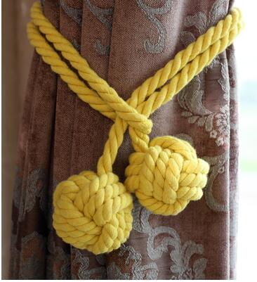 Colorful Tied Rope Curtain Buckle