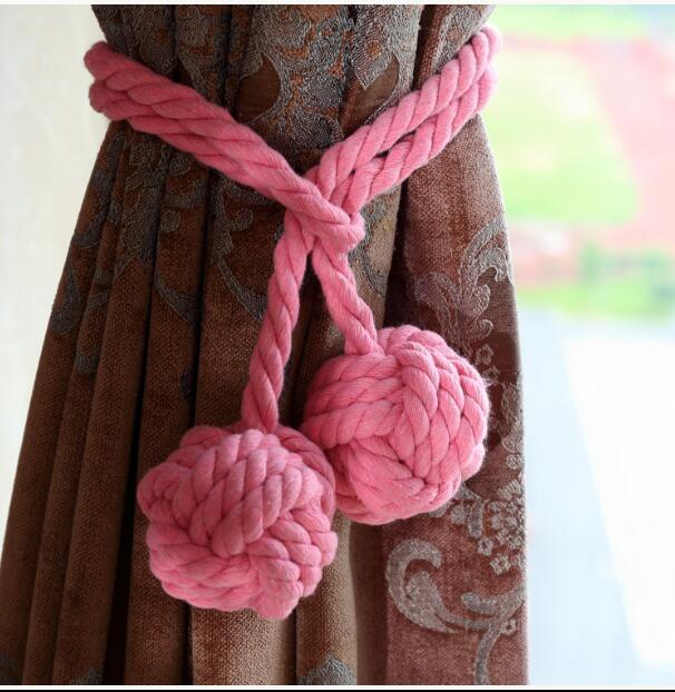 Colorful Tied Rope Curtain Buckle