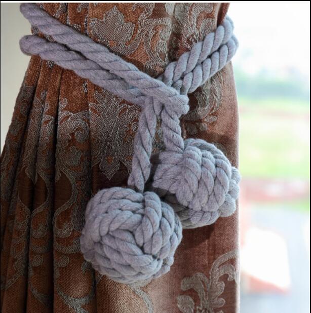 Colorful Tied Rope Curtain Buckle