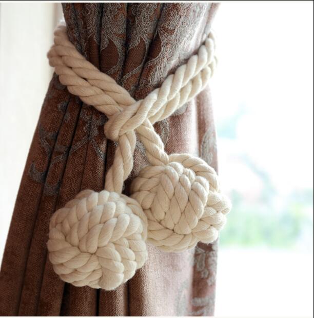 Colorful Tied Rope Curtain Buckle